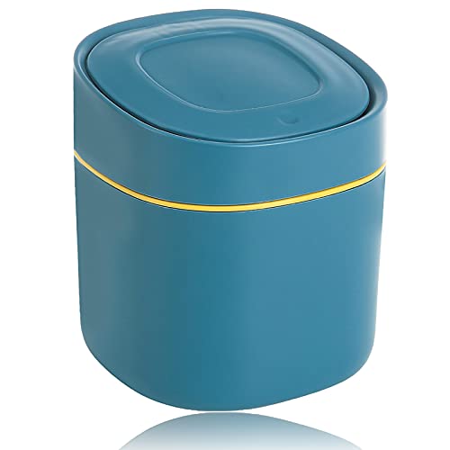 mini-bins Table Trash Can, Desk Bin with Lid, Mini Cosmetic