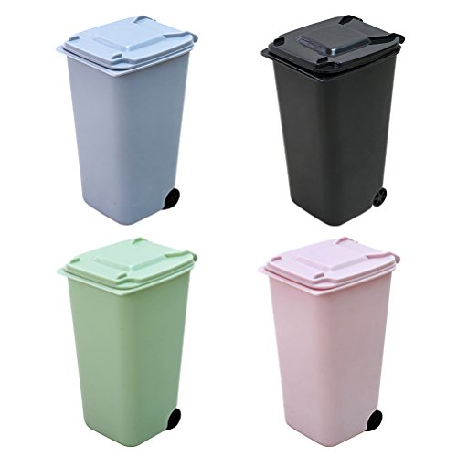 mini-bins TOYMYTOY Office Trash Can, Desktop Mini Trash Bin,
