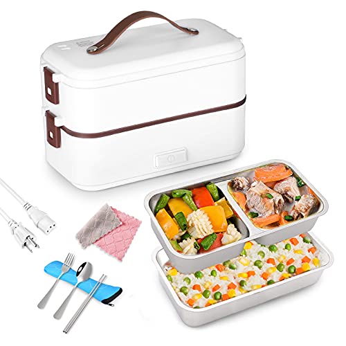 mini-food-steamers WILDKEN Electric Lunch Box, Self Cooking Toursion