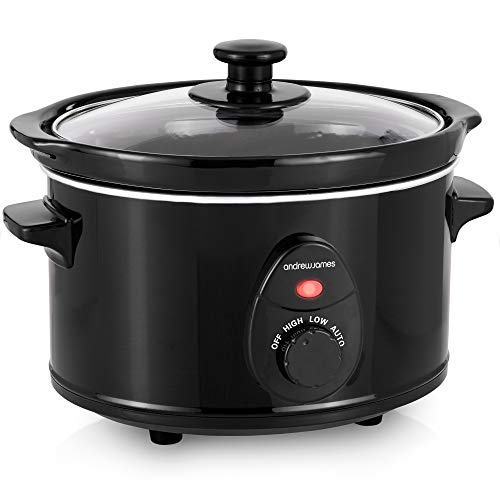 one-person-slow-cookers Andrew James Slow Cooker 1.5L | 3 Temperature Sett
