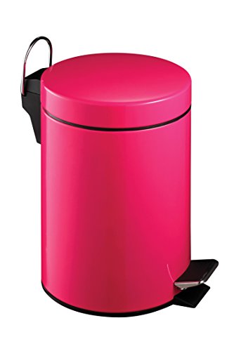 pink-bins Premier Housewares 506420 Pedal Bin Hot Pink Kitch