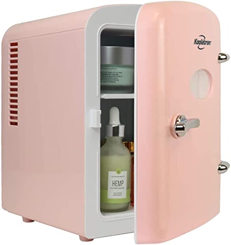 pink-mini-fridges Koolatron Retro 4L 6 Can Portable Mini Fridge Comp