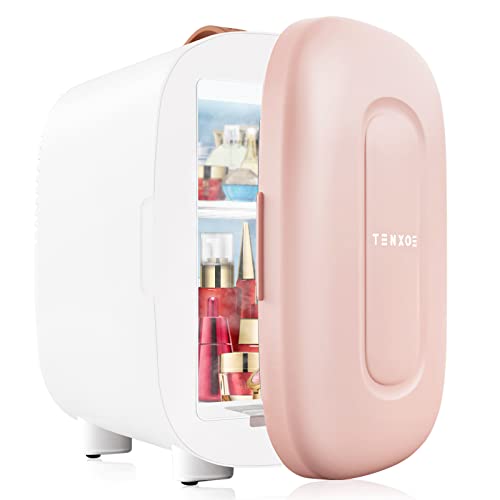 pink-mini-fridges Skincare Mini Fridge for Bedrooms Quiet - TENXOE C
