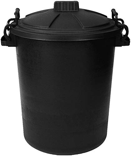 plastic-bins Srendi® Small/Medium/Large Black Plastic Bin Heav