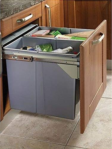 pull-out-bins Pull Out Kitchen Waste/Recycle Soft Close Bin for