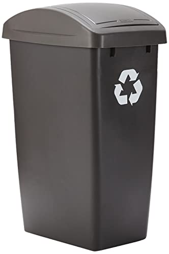 recycling-bins Rubbermaid Swing-Top Lid Recycling Bin 47.3L Grey