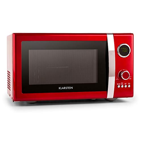 red-microwaves Klarstein Fine Dinesty Retro Microwave Oven with G