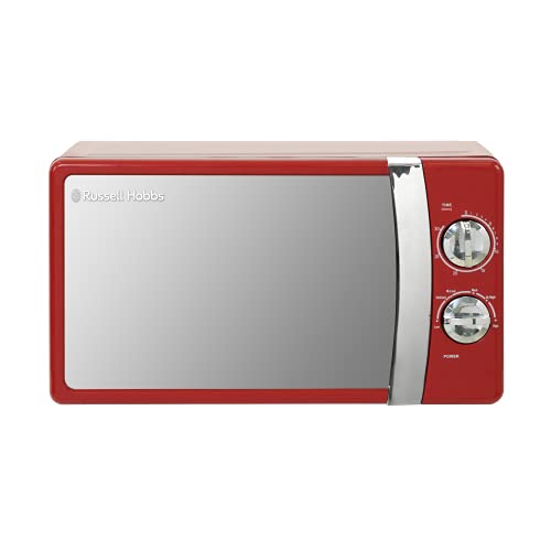 red-microwaves Russell Hobbs RHMM701R 17 Litre 700 W Red Solo Man