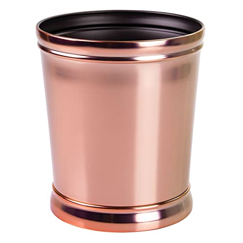 rose-gold-bins mDesign Waste Bin - Ideal as a Waste Paper Bin or