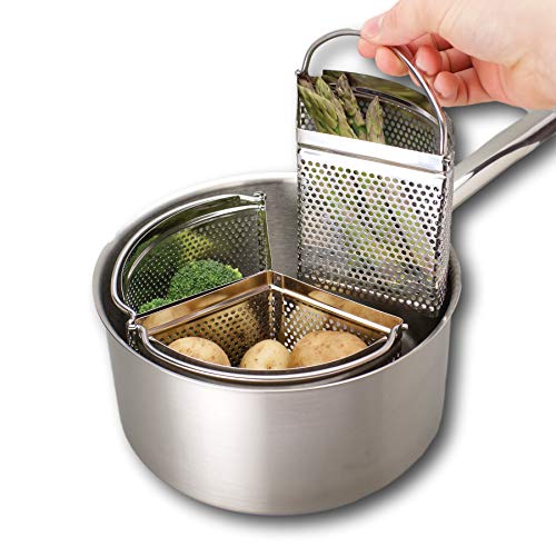 saucepan-steamers Saucepan Triple Divider and Separator Set - Saves