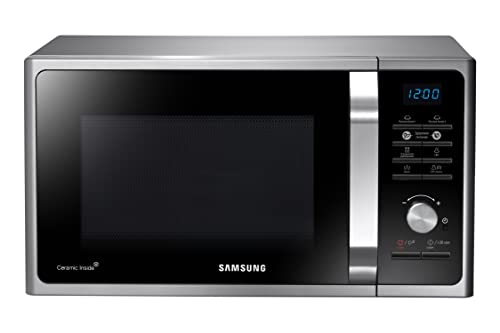 silver-microwaves Samsung MS23F301TAS Solo Microwave with Healthy Co