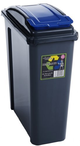 slimline-kitchen-bins 25L Slimline Recycle Kitchen Waste Bin 25 Litre Pl