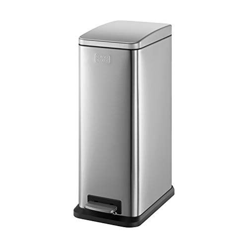 slimline-kitchen-bins BLACK+DECKER BXBN0004GB 20L Slimline Pedal Bin wit