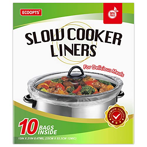 slow-cooker-bags 10 Count Slow Cooker Liners by ECOOPTS | Large Coo
