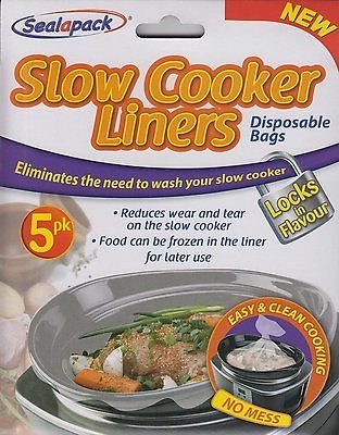 slow-cooker-bags 20 Pack Slow Cooker Liners Cooking Bags For Round