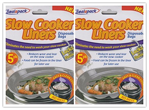 slow-cooker-bags Pajee 10 Pack Slow Cooker Liners Cooking Bags For