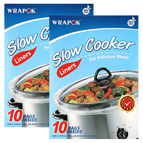 slow-cooker-bags WRAPOK Small Slow Cooker Liners Kitchen Disposable