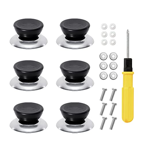slow-cooker-lid-replacements 6 Pcs Pot Lid Knobs, Universal Kitchen Cookware Li