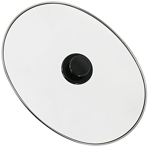 slow-cooker-lid-replacements SPARES2GO Large Oval Glass Lid & Knob Handle Morph