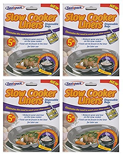 slow-cooker-liners 20 Sealapack Slow Cooker Liners Cooking Bags 4 x 5