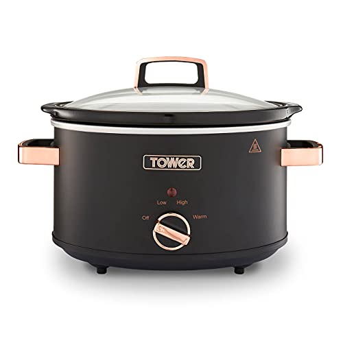 slow-cooker-timers Tower T16042BLK Cavaletto 3.5 Litre Slow Cooker wi