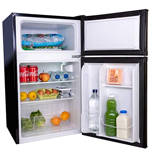 small-fridge-freezers AMZUFF01BL 88L Black Freestanding Under Counter 2