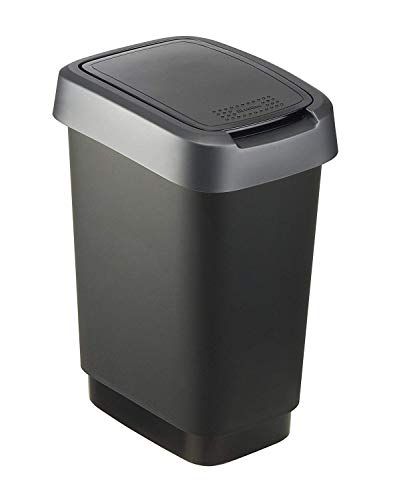 small-kitchen-bins Rotho, Twist, Waste bin 10l with lid, can be used