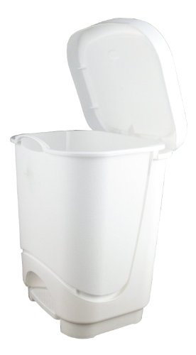 small-pedal-bins Home33 Accessories Small Plastic Tontarelli White