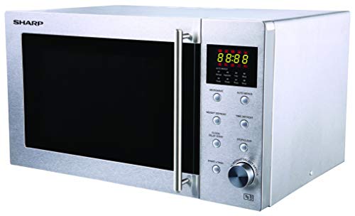 stainless-steel-microwaves Sharp R28STM Solo Microwave, 23 Litre capacity, 80