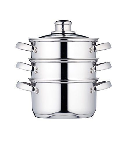 steamer-pots KitchenCraft KCCVSTEAM16 3 Tier Food Steamer Pan/S
