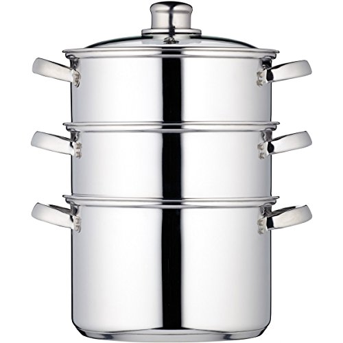 steamer-pots KitchenCraft KCCVSTEAM20 3 Tier Food Steamer Pan/S