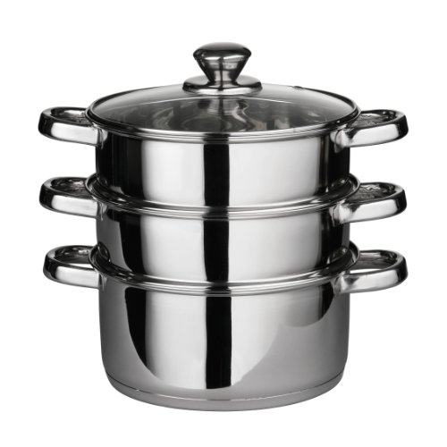 steamer-pots Premier Housewares Steamer, stainless steel, glass