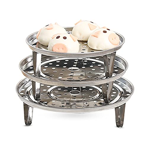 steamer-pots XGzhsa Stainless Steel Steaming Rack, Round Steami