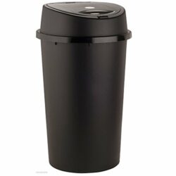 the-best-black-kitchen-bins 45 Liter 45L TOUCH BIN Colour Bin for Home Garden Office School Kitchen Bathroom Top Bin Portable Pedal Bin Removable Lid BLACK
