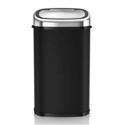the-best-black-kitchen-bins Tower T80900 Kitchen Bin with Sensor Lid, Touchless for Hygienic Waste Disposal, Infrared Technology, 58 Litre, Black