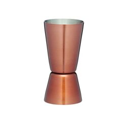 the-best-cocktail-measure-cup BarCraft Dual Cocktail Jigger and Spirit Measure, Stainless Steep with Copper Finish, 25ml and 50ml measures