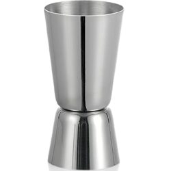 the-best-cocktail-measure-cup Spirit Measure 25ml 50ml, Stainless Steel Double Jigger, Alcohol Gin Jigger Craft Dual Drinks Measuring Cup for Bar Party Wine Cocktail Drink Shaker
