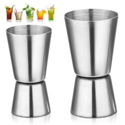 the-best-cocktail-measure-cup Spirit Measures 25/50ml & 15/30ml, Stainless Steel Shot Measure Alcohol Jigger Craft Dual Drinks Measure Cup for Bar Party Wine Cocktail Drink Shaker Shaker