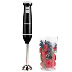 the-best-hand-blender-for-soup NETTA Hand Blender with 700ml Beaker - Powerful 600W - Variable Speed and Turbo Settings - Food Grade 304 Stainless Steel Blades - Ergonomic Stick Handle - BPA Free