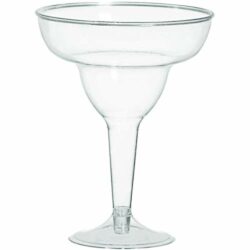 the-best-margarita-cocktail-glasses amscan 350102.86 Amscan Clear Hard Plastic Margarita Glasses 11oz, 20 Pcs