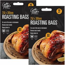 the-best-roasting-bags-for-the-oven 20x Large Roasting Bags 250mm x 380mm Oven & Microwave Safe for Juicy Meat Chicken Turkey Fish Vegetables