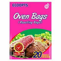 the-best-roasting-bags-for-the-oven ECOOPTS Oven Bags Cooking Roasting Bags for Chicken Meat Ham Seafood Vegetable (250x380mm)