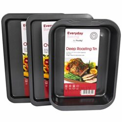 the-best-roasting-trays ProChef Brand Non-Stick Baking Tray Sets (2 x Oven Trays & Deep Roasting Tin)