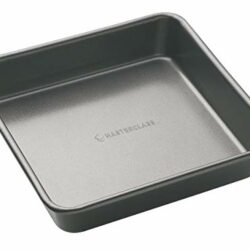 the-best-small-roasting-tins MasterClass Square Baking Tin/Small Roasting Pan with PFOA Non Stick, Heavy Duty Carbon Steel, 23 x 23 cm