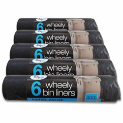 the-best-wheelie-bin-liners Tidyz 30 Extra Large Wheelie Bin Liners Waste Rubbish Bags 300L