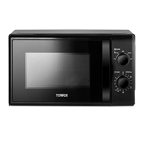 tower-microwaves Tower T24034BLK Microwave with 5 Power Levels and