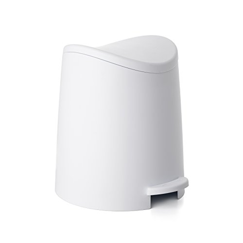 white-bins TATAY Standard Bathroom Pedal Bin, 3L, Polypropyle