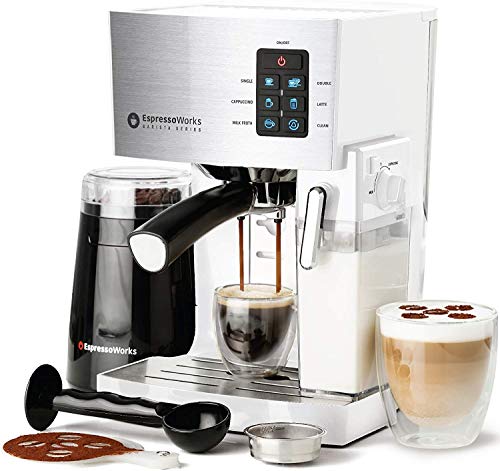 white-coffee-machines EspressoWorks 10Pc All-in-One Barista Bundle Espre