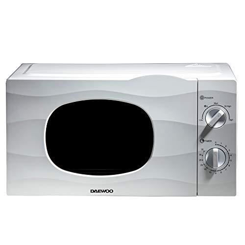 white-microwaves Daewoo 20L 700W Microwave with Auto Defrost Functi