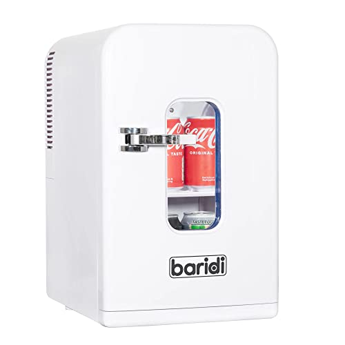 white-mini-fridges Baridi 15L Mini Fridge Cooler & Warmer, 12V/230V,